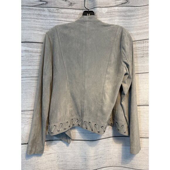 BB Dakota Suede Jacket With Lace-Up Detail Size S - Picture 4 of 4